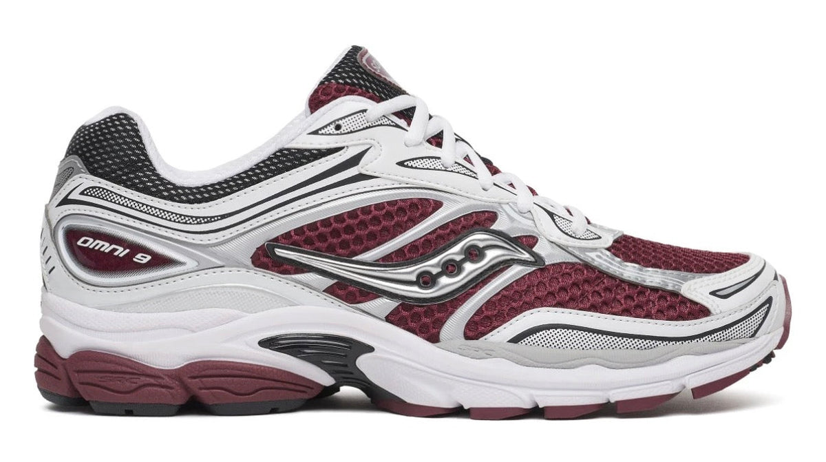 Saucony Progrid Omni 9 Maroon White