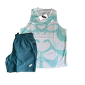 ASICS MOTION VEST SET - WHITE/TEAL