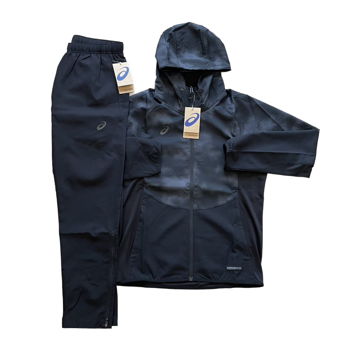 ASICS DISTORTED TRACKSUIT - BLACK